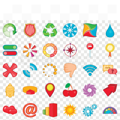 卡通風(fēng)格電腦動(dòng)畫設(shè)計(jì)中計(jì)算機(jī)圖表圖標(biāo)集的應(yīng)用